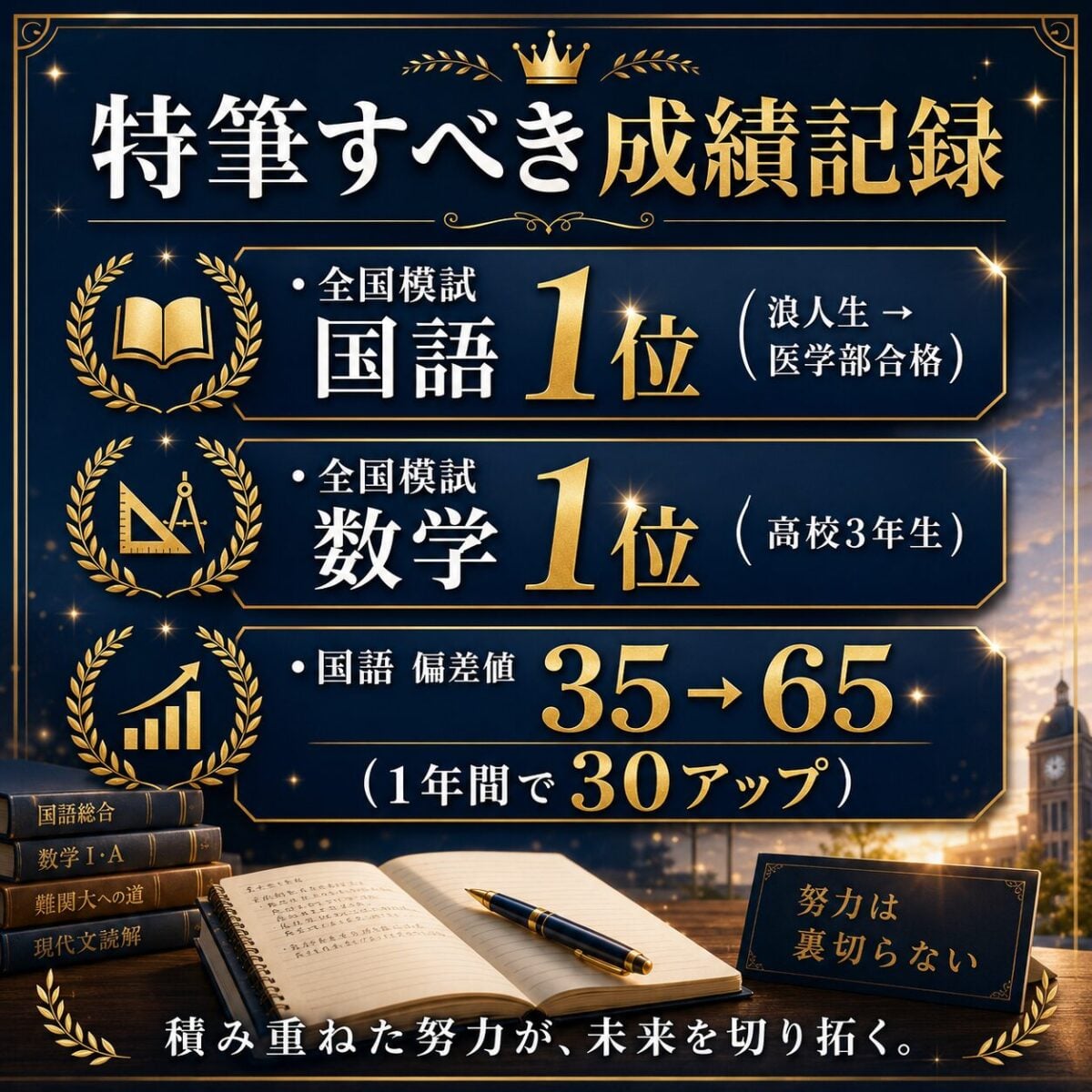 日本一の実績